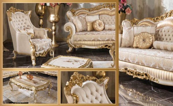 fenomen gold sofa set 1