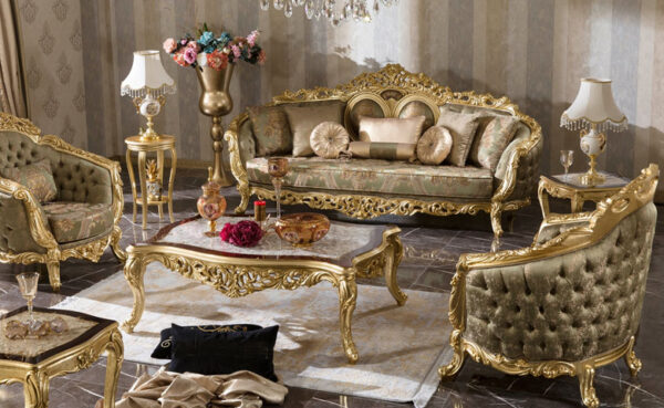 olimpos gold classic sofa set