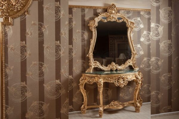 Ottoman Mirrored Console Table