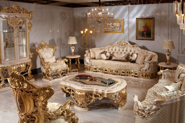 Asude Classic Sofa Set